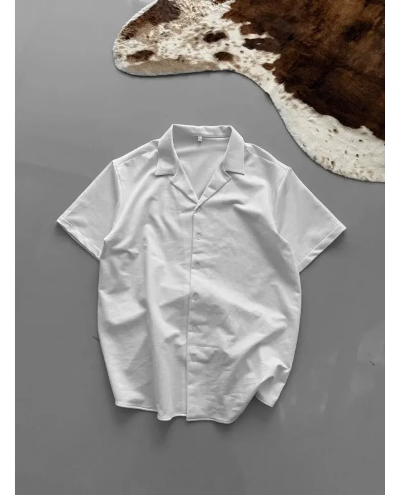 Erkek İki İplik Kumaş Gömlek - Beyaz Somersan Giyim | Kadın, Erkek ve Çocuk Moda