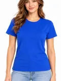 Kadın Basic Tişört Bisiklet Yaka Kısa Kol Günlük Yazlık Slim fit T-Shirt