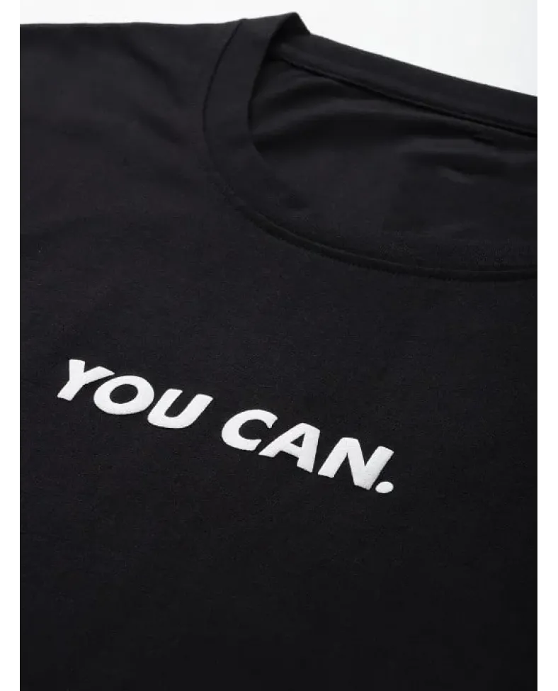 Kadın Baskılı Oversize T-shirt - Siyah