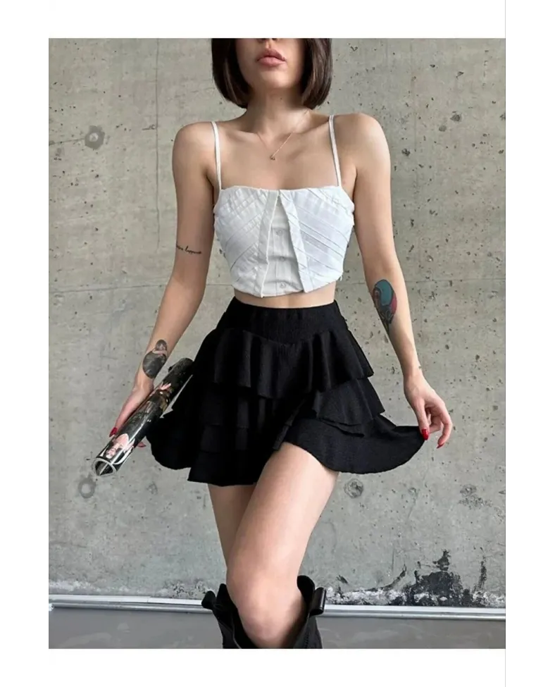 Kadın Mykonos Etek - Siyah