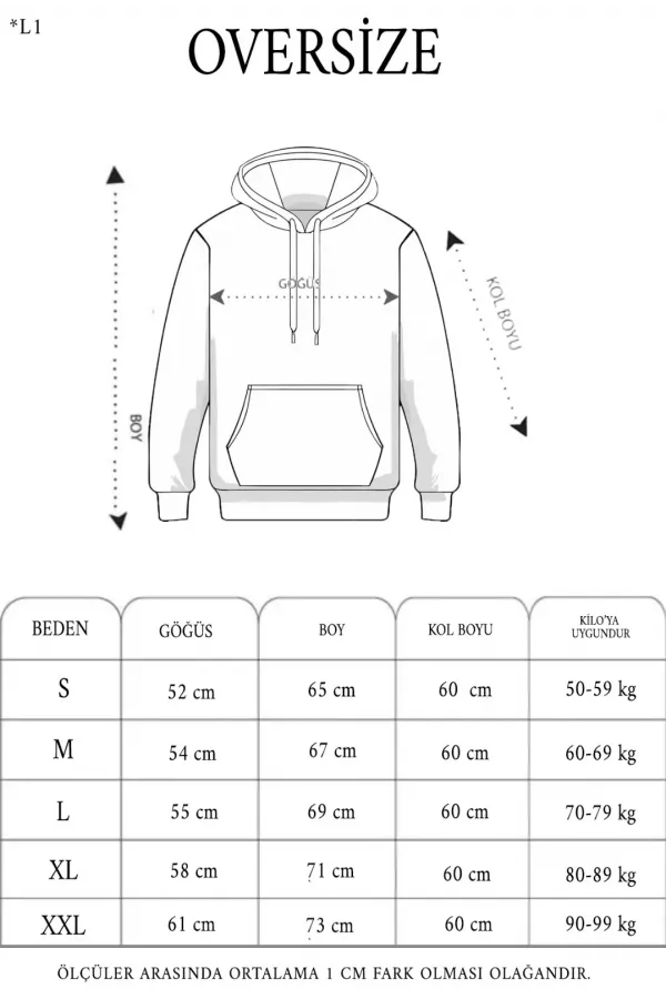 Kadın Kapüşonlu Kanguru Cepli 3 İplik Pamuklu Oversize Hoodie Sweatshirt - Füme