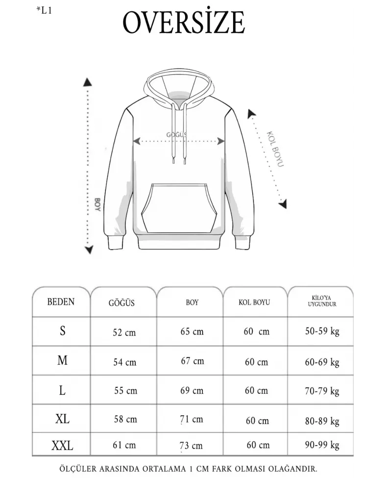 Kadın Kapüşonlu Kanguru Cepli 3 İplik Pamuklu Oversize Hoodie Sweatshirt - Füme