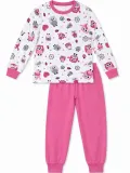 Kız Çocuk Premium Penye Baykuş Desenli Uzun Kollu Pijama Takımı 2-11 Yaş - Pembe