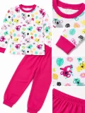 Kız Çocuk Premium Penye Koala Desenli Uzun Kollu Pijama Takımı 2-11 Yaş - Fuşya