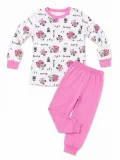 Kız Çocuk Premium Penye Koala Desenli Uzun Kollu Pijama Takımı 2-11 Yaş - Pembe