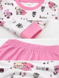 Kız Çocuk Premium Penye Koala Desenli Uzun Kollu Pijama Takımı 2-11 Yaş - Pembe