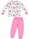 Kız Çocuk Premium Penye Koala Desenli Uzun Kollu Pijama Takımı 2-11 Yaş - Pembe