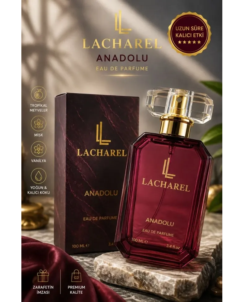 LACHAREL Anadolu Unisex Eau De Parfum 100 ML Mandalina Sardunya Misk Süet Parfüm