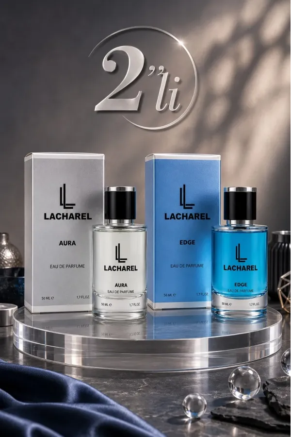 LACHAREL Aura ve Edge 2'li Erkek Parfüm Seti Eau De Parfum 2x50 ML