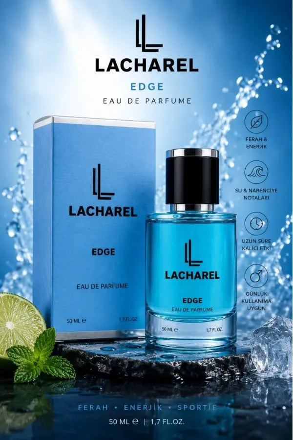 LACHAREL Aura ve Edge 2'li Erkek Parfüm Seti Eau De Parfum 2x50 ML