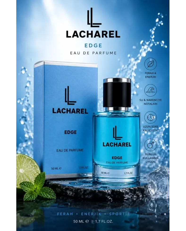 LACHAREL Icon ve Edge 2'li Erkek Parfüm Seti Eau De Parfum 2x50 ML