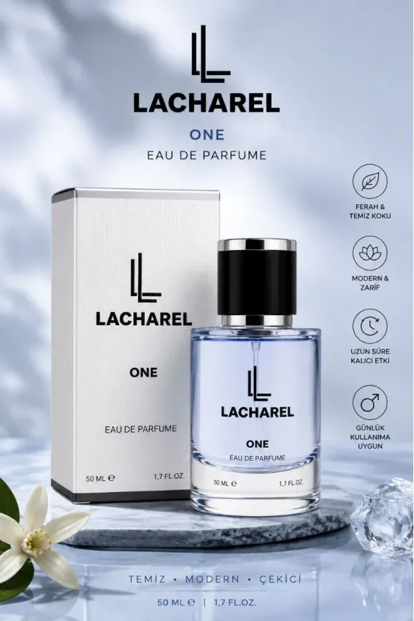 LACHAREL One Eau De Parfum 50 ML Temiz Modern ve Çok Yönlü Günlük Parfüm
