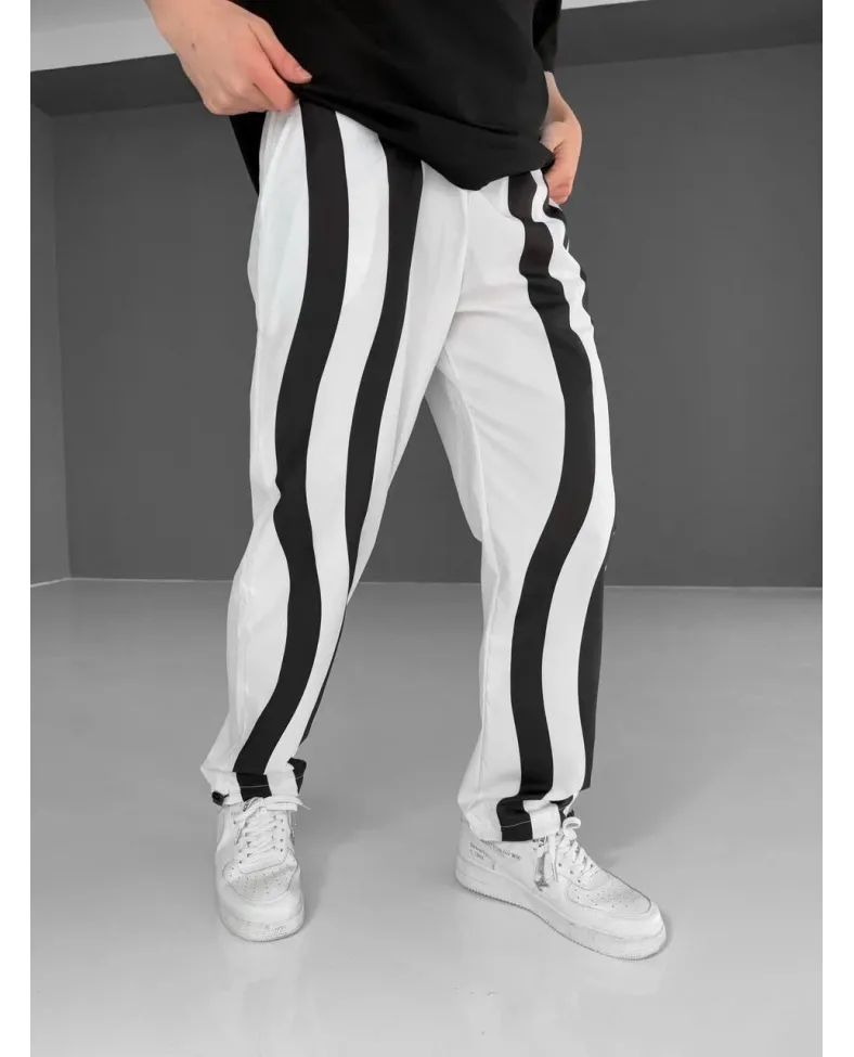 Paraşüt Kumaş Eşofman - Beyaz