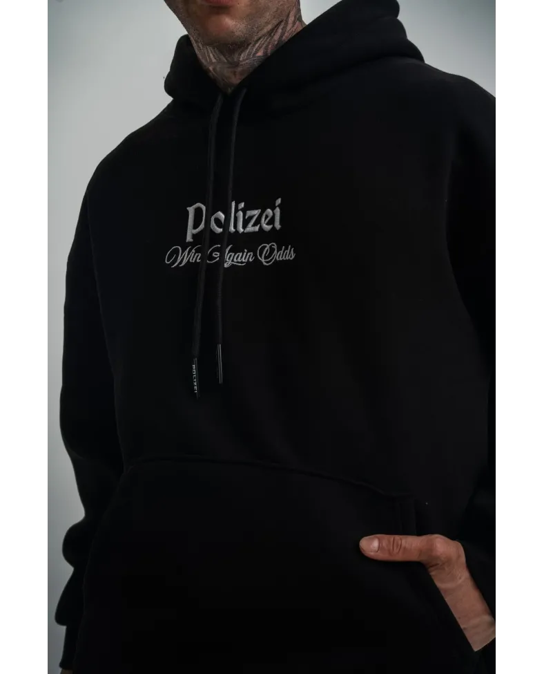 Erkek Double Oversize Kapüşonlu Sweatshirt 3 İplik Pamuklu Göğüs Nakışlı Premium Kalite