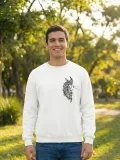 Sevgililer Günü Baskılı Oversize Bisiklet Yaka Sweatshirt - Beyaz