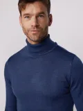Erkek Tam Boğazlı Balıkçı Yaka Kazak Uzun Kol Düz Dokuma Triko - İndigo Somersan Giyim | Kadın, Erkek ve Çocuk Moda