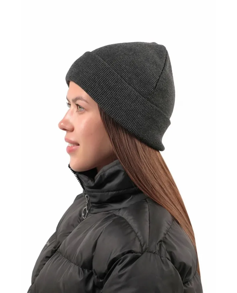 Tam Kalıp Kışlık Triko Bere - Antrasit