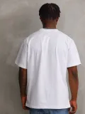 ERKEK Baskılı Oversize T-Shirt - Beyaz