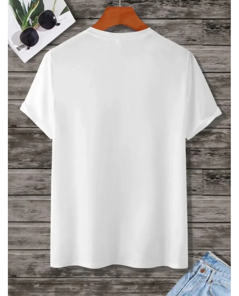 Kadın Baskılı Oversize T-Shirt - Beyaz