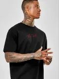 ERKEK Baskılı Oversize T-Shirt - Siyah