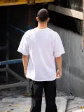 Erkek Baskılı T-Shirt Kısa Kol Bisiklet Yaka Regular Fit Rahat Kalıp Günlük Tişört - Beyaz