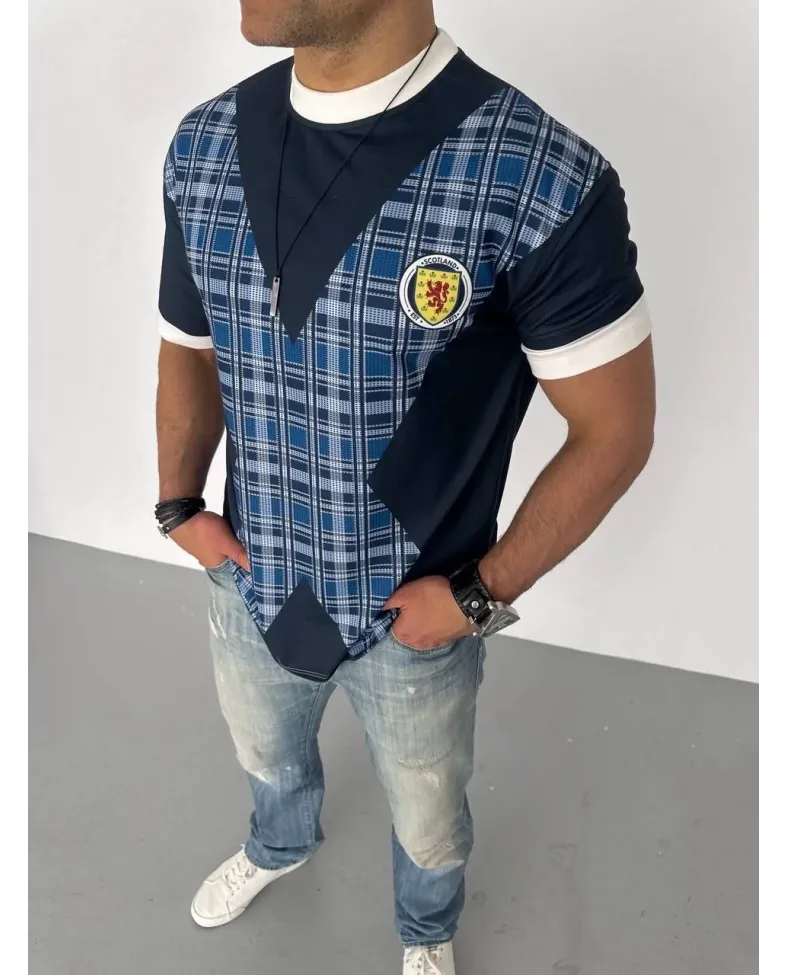 ERKEK Bisiklet Yaka Baskılı Oversize T-Shirt - Siyah