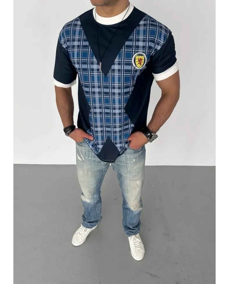 ERKEK Bisiklet Yaka Baskılı Oversize T-Shirt - Siyah