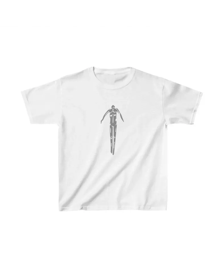 Unisex Çocuk Baskılı T-Shirt - Beyaz