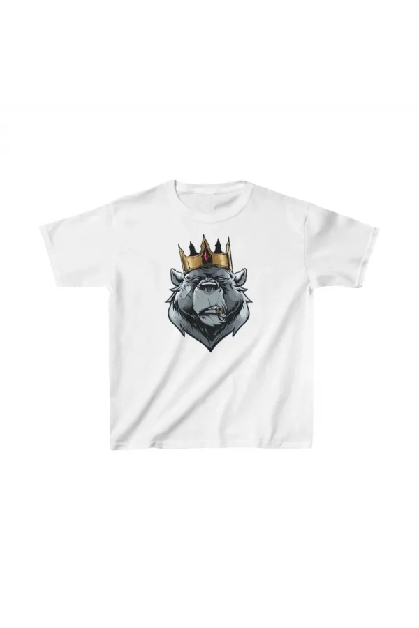 Unisex Çocuk Baskılı T-Shirt - Beyaz