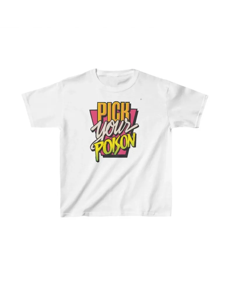 Unisex Çocuk Baskılı T-Shirt - Beyaz