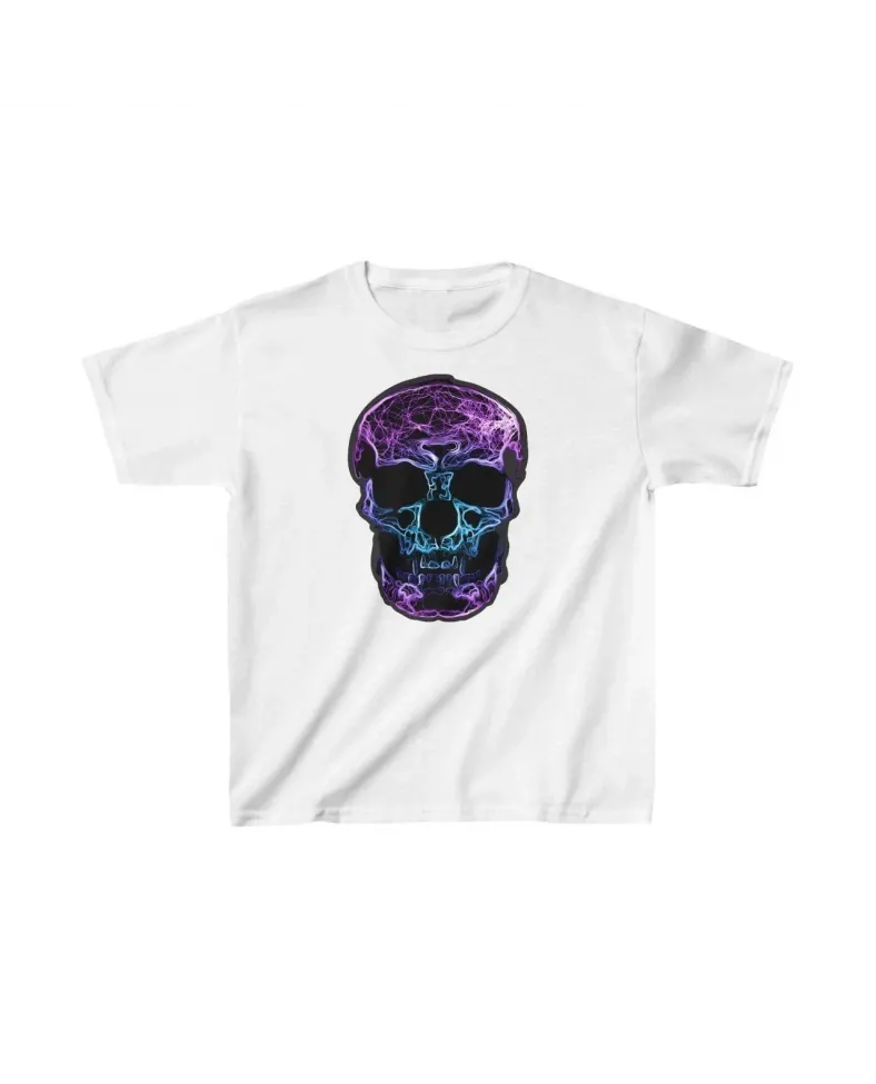 Unisex Çocuk Baskılı T-Shirt - Beyaz