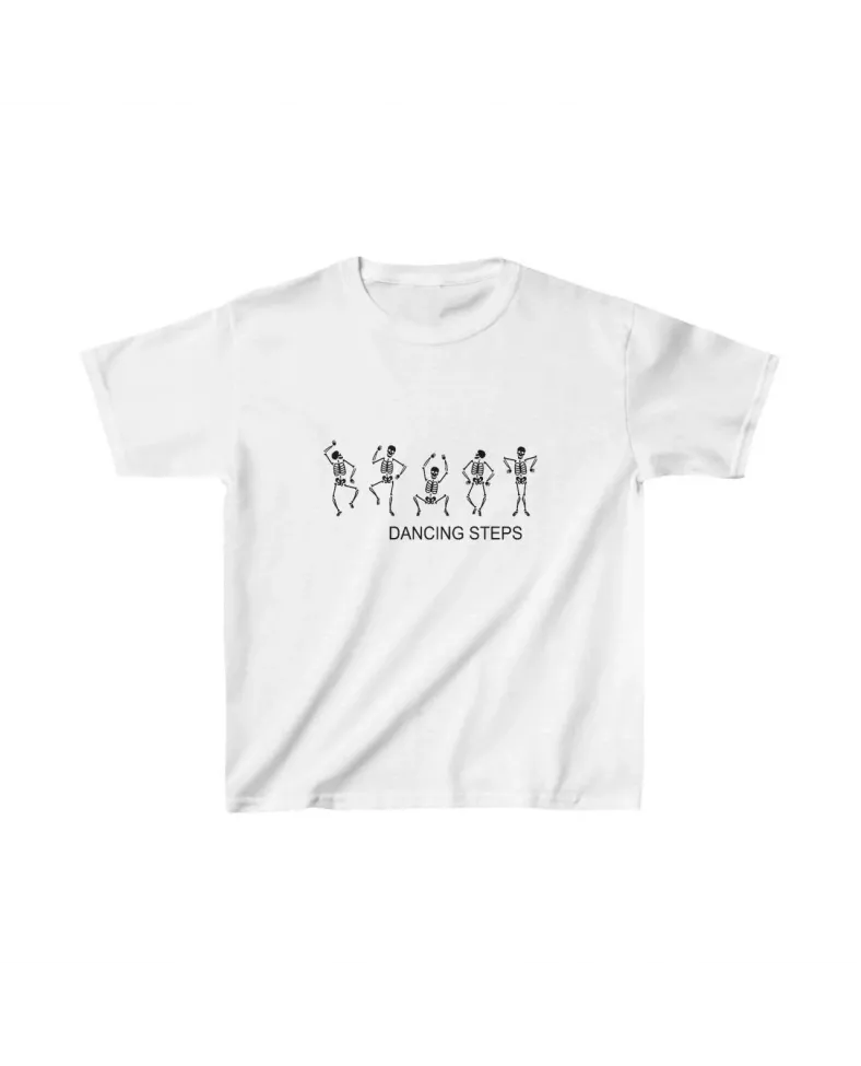 Unisex Çocuk Baskılı T-Shirt - Beyaz