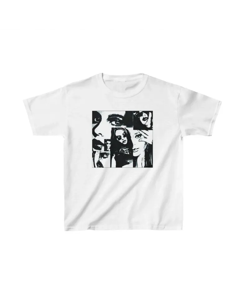 Unisex Çocuk Baskılı T-Shirt - Beyaz