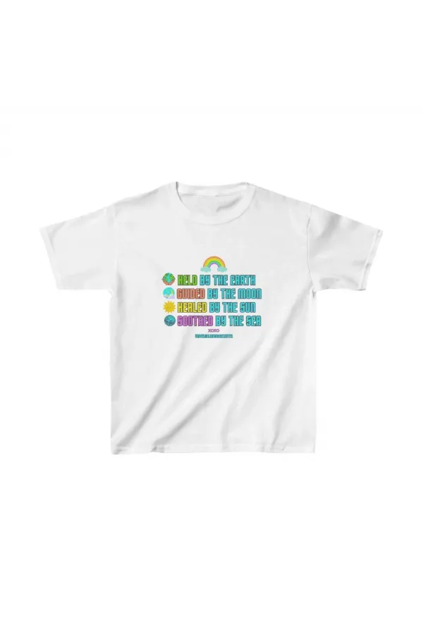 Unisex Çocuk Baskılı T-Shirt - Beyaz