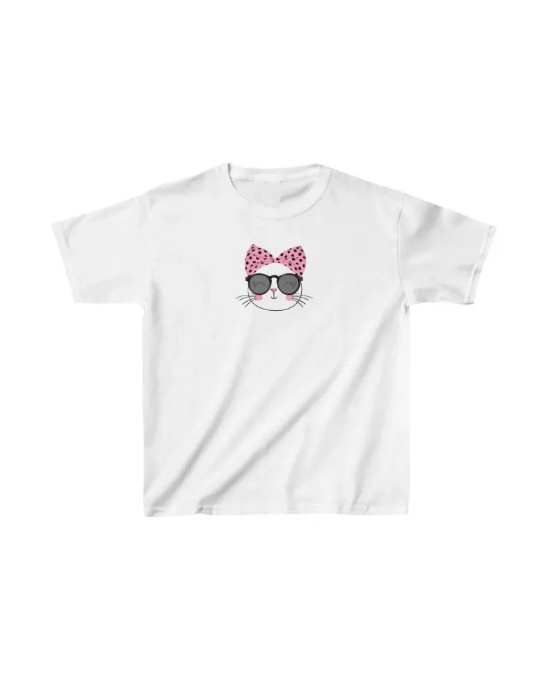 Unisex Çocuk Baskılı T-Shirt - Beyaz