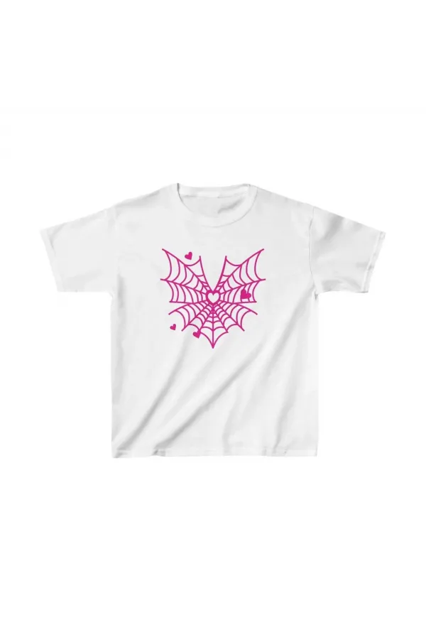 Unisex Çocuk Baskılı T-Shirt - Beyaz