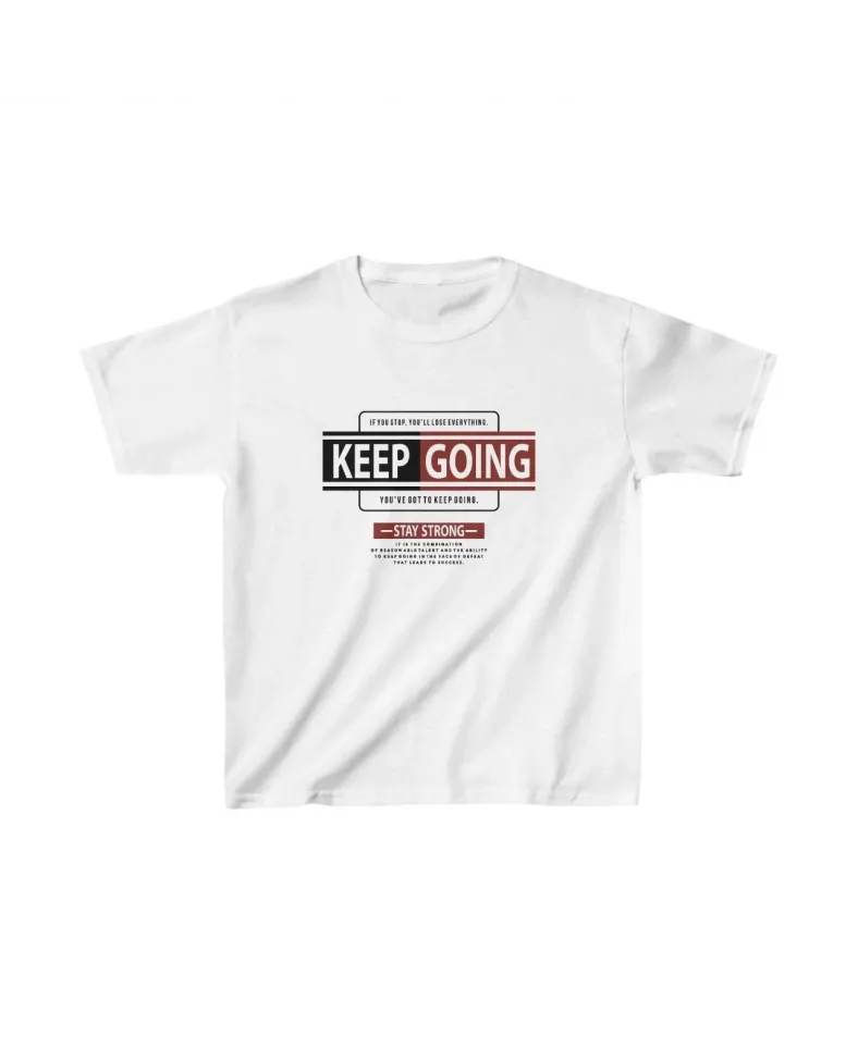 Unisex Çocuk Baskılı T-Shirt - Beyaz