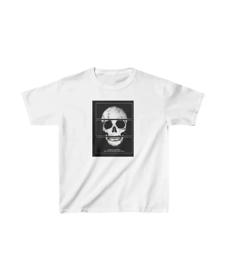 Unisex Çocuk Baskılı T-Shirt - Beyaz