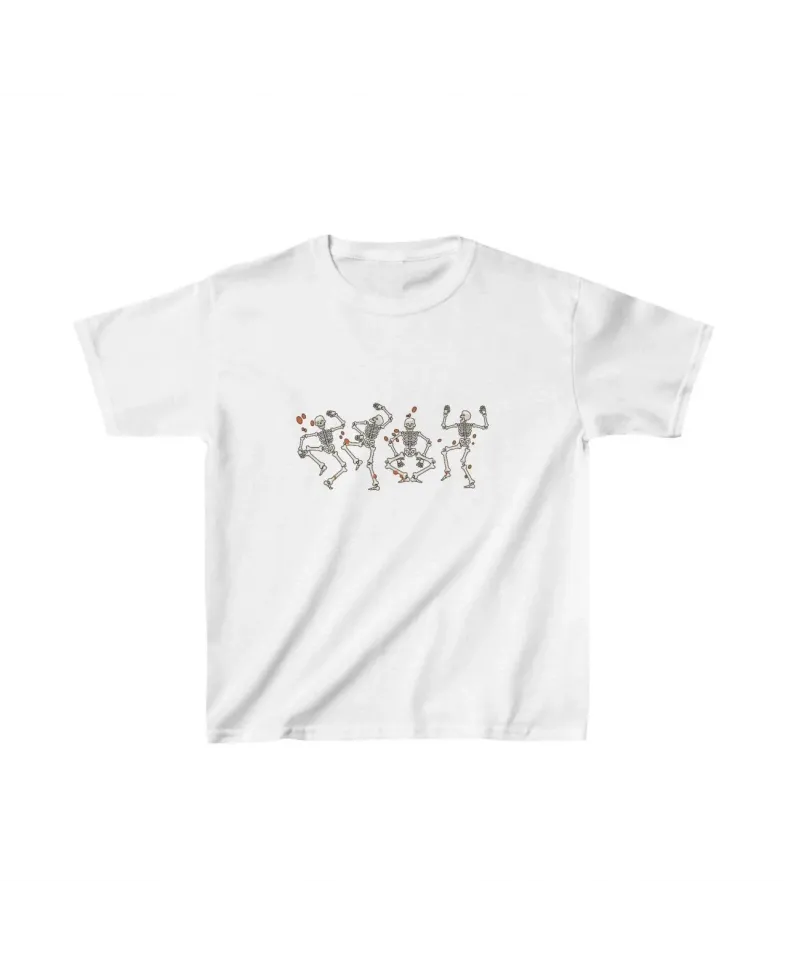 Unisex Çocuk Baskılı T-Shirt - Beyaz