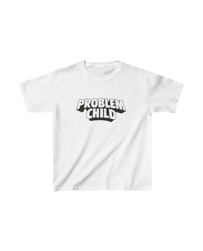 Unisex Çocuk Baskılı T-Shirt - Beyaz