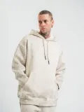 ERKEK Double Oversize Kapşonlu Yıkamalı SweatShirt - Krem