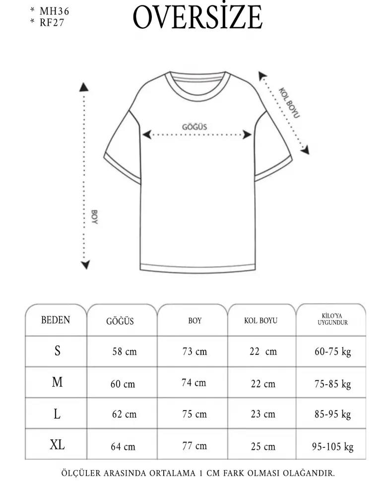 Erkek Kısa Kol Yazlık Tişört Bisiklet Yaka Baskılı Oversize T-Shirt - Gri
