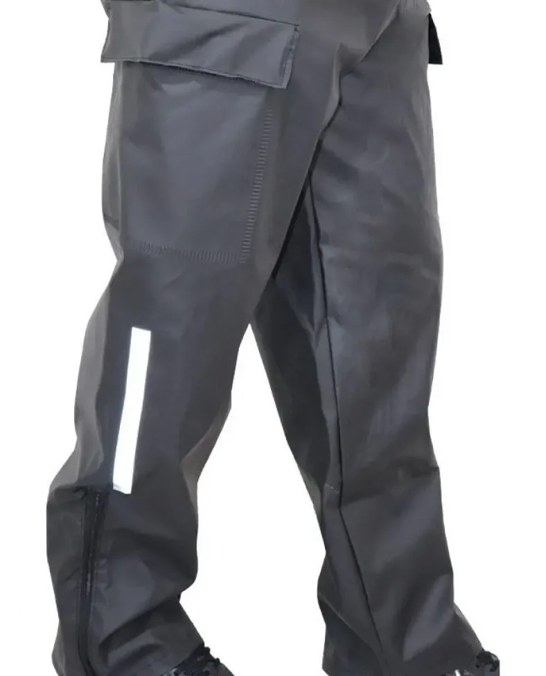 Yağmurluk Takım (Bahçıvan Tipi Askılı Pantolon ve Mont) - Siyah