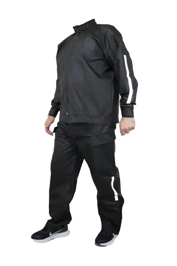 Yağmurluk Takım (Bahçıvan Tipi Askılı Pantolon ve Mont) - Siyah