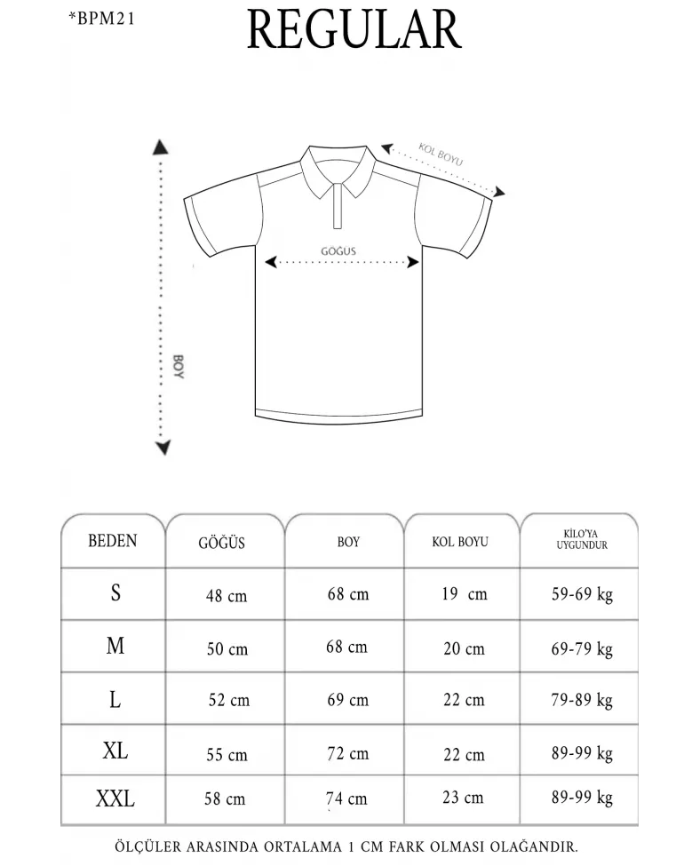 Yakası Düğmeli Yakalı Pike Baskılı T-Shirt - Siyah