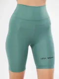 Yüksek Bel Biker Sporcu Şort - Mint Yeşili