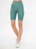 Yüksek Bel Biker Sporcu Şort - Mint Yeşili