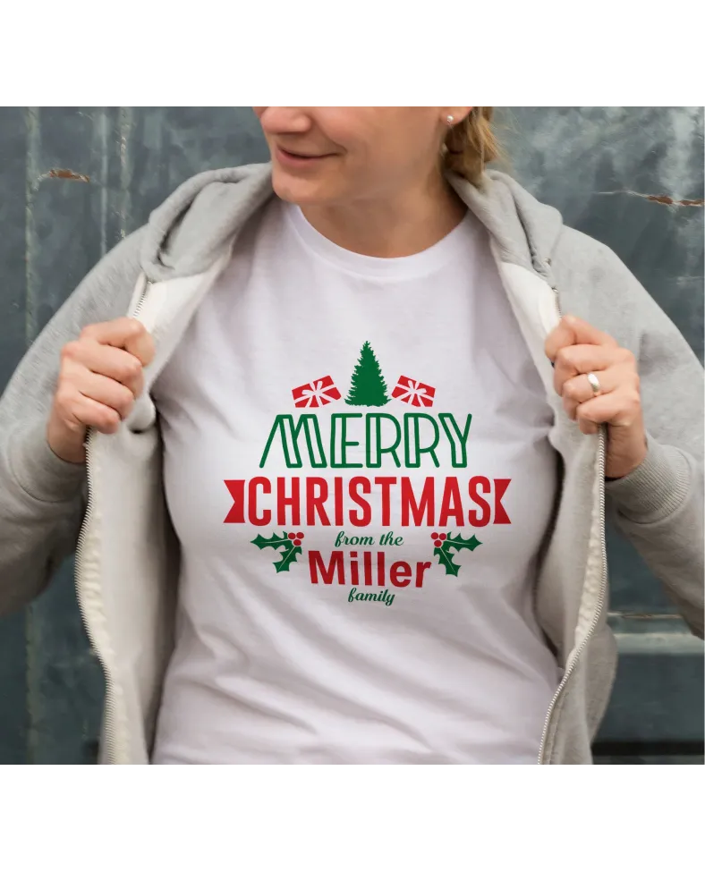 MERRY CHRISTMAS from the Miller Baskılı T-shirt - Beyaz