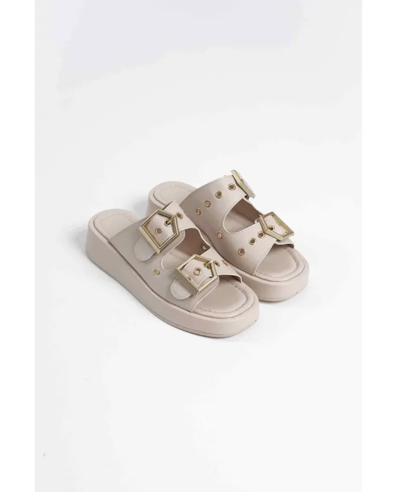 Kadın Bej Cilt Terlik TR17MY04C