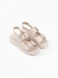 Bej Cilt Kadın Sandalet TR17MY02C